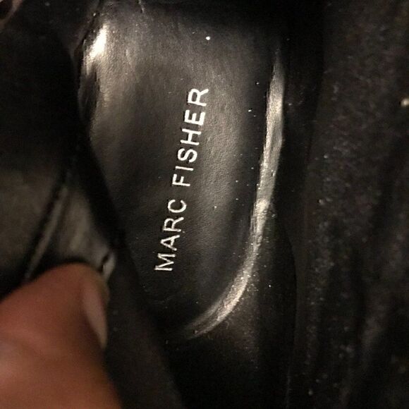 Marc Fisher Gray MF Jelly 3 Leather Snake Print Grey Ankle Boots 10 - Picture 14 of 15